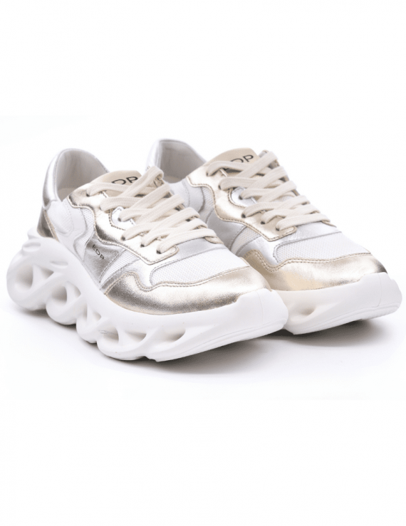 SNEAKERS DONNA ED PARRISH CPLD 300 ML PLATINO E ARGENTO