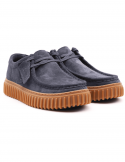 CLARKS Scarpa casual uomo CLARKS TORHILL LO NAVY SDE in camoscio