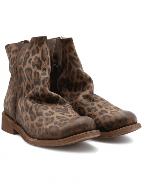 TRONCHETTO DONNA FELMINI E075 LEOPARD IN PELLE