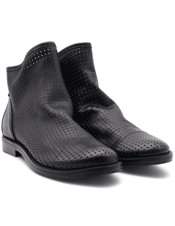 TRONCHETTO DONNA FELMINI E086 BLACK IN PELLE