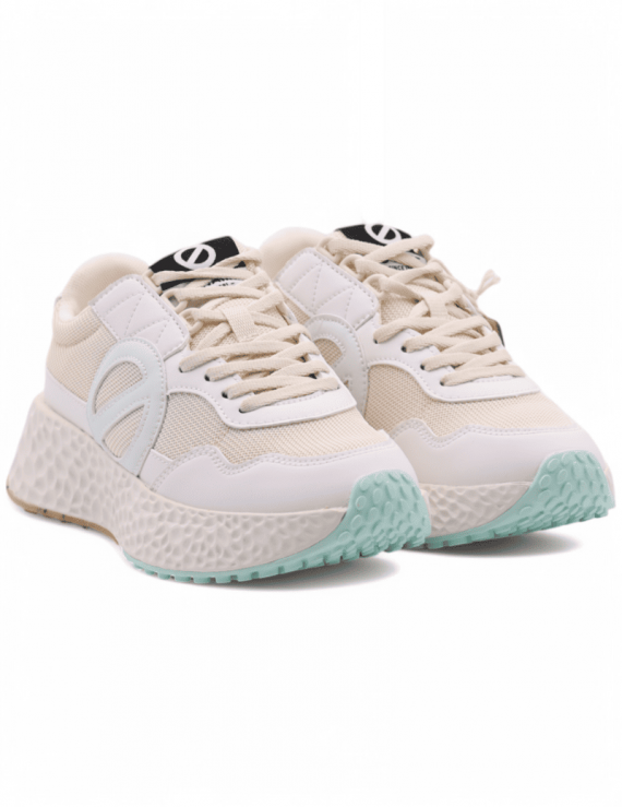 SNEAKERS DONNA NO NAME NNVEKN D15H IN TESSUTO ED ECOPELLE